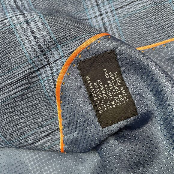 Bocaccio Uomo Suit Blazer Jacket Mens 40L Tartan Plaid Single Breasted Business - Picture 4 of 12